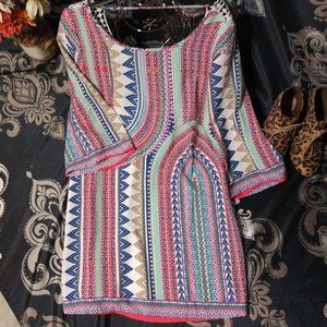 661 Size Medium Pink Owl Tunic